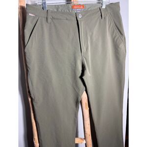 Merrell Mens 38 Select Dry Pants Olive Green Hiking Outdoor Stretch Lightweight